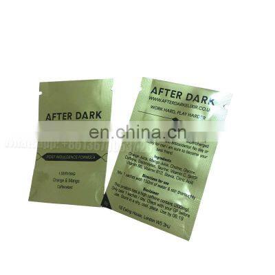 Gold Printed Cosmetic Sealed Bag Small Size Tea Sachet Food Plastic Snack Heat Seal Gravure Printing Three Side Sealed Bag photo-3