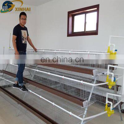 A 96 3 Tire Layer Chicken Cage Farms for Philippines Market 3 Months Provided Bearing Low Noise Level GEAR New Product 2020 PLC