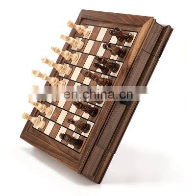 Chess solid wood table with magnetic high-grade decoration set beginners competition special puzzle chess