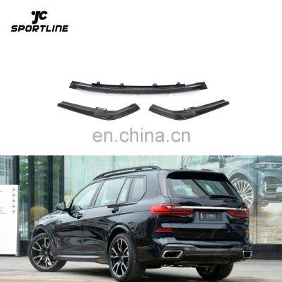 Vacuum Carbon Fiber X7 G07 Rear Bumper Lip for BMW X7 M50i Sport Utility 4-Door 2020 2021