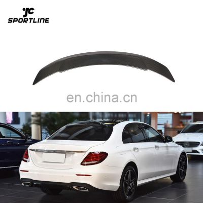 Carbon Fiber W213 Car Wing Spoiler for Mercedes Benz E200 E350 E63 AMG Sedan 16-19