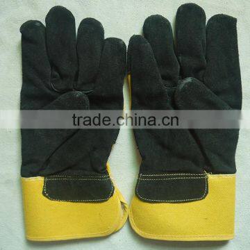 cow split leather working Gloves leather working gloves with full lining