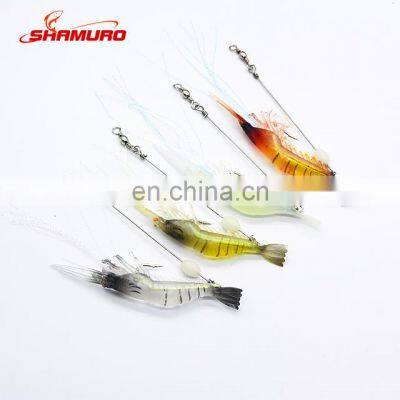 Discount HOT SALE Artificial Soft 6.5cm 9g Luminous Shrimp Prawn Fishing Lures