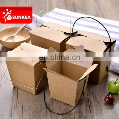 Chain restaurant take away food container paper noodle box