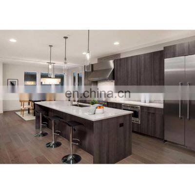 Contemporary solid wood design furniture pantrys cabinet kitchen set