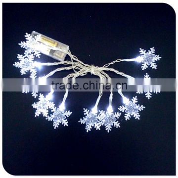 10LED Christmas snowflake light battery operated factory wholesale in china