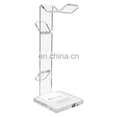 New Arrival Acrylic Headphone Stand Holder Headset Holder With Cable Organizer photo-2