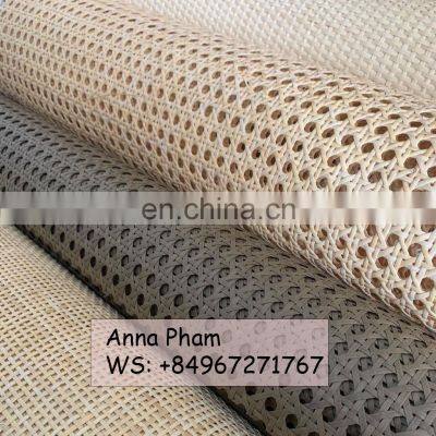 Factory High Quality Natural Mesh Rattan Cane Webbing Roll / Best Price Woven Bleashed Rattan Webbing Cane photo-4