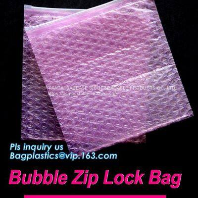Custom Ziplock Zipper Bubble Bag/bubble Slider Bag,Shielding Bag Aluminum Foil Bag Metallized Foil Bag Nylon Vacuum Bag photo-4