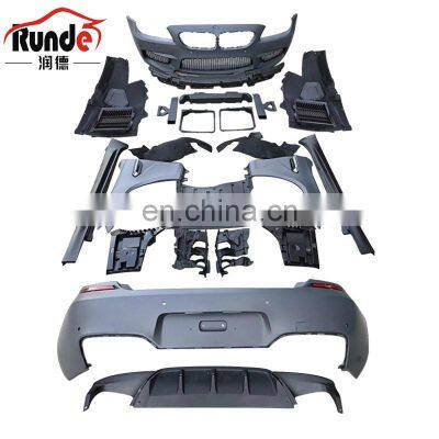 Runde M6 Style PP Material Body Kit Front Rear Bumper Side Skirt Fender For 2011-2015 BMW 6Series F12 F13 Upgrade body kit