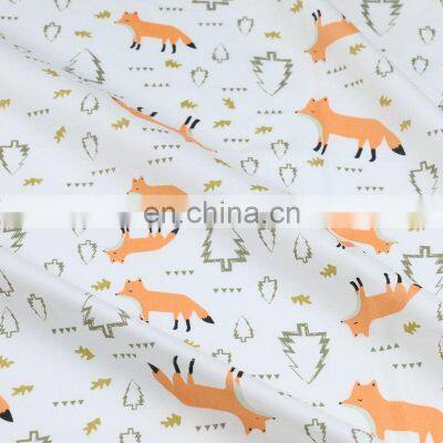 Cartoon Fox Stripe Printed Cotton Children's Bedding Fabric Wholesale photo-4