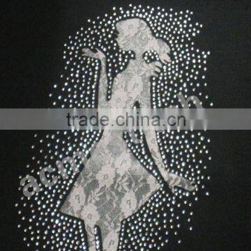 Lace Mixed Rhinestone Patches /hot Fix Patch /iron on Patch / Badge photo-1