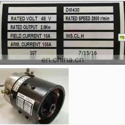 DM430 48V 2.6KW DC Motor Electric Golf Cart Conversion Kits