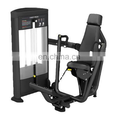 High Quality Commercial Gym Fitness Equipment Strength Training Seated Pin Load Selection Machines Wide Chest Press Machine