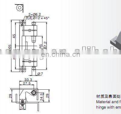 Zinc Alloy Chrome Plated Metal Gate Concealed Hinge photo-4