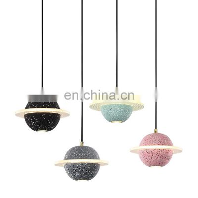 Nordic Restaurant Modern Pendant Lamp Bar Creative Exhibition Hall Chandelier Planet Dining LED Hanging Light