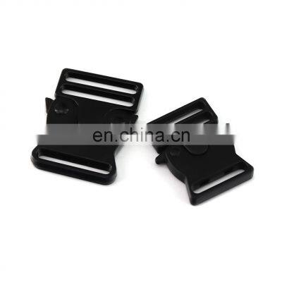 Classical Design Side Release Buckle Durable Convenient Black Metal Side Quick Release Buckle