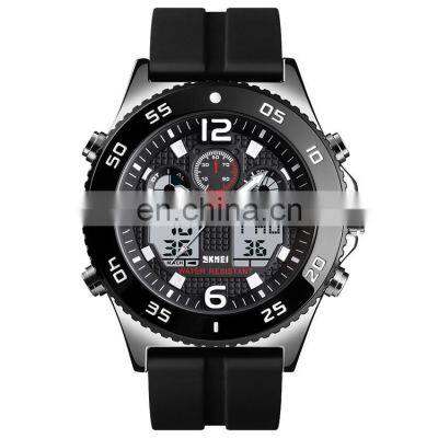 Skmei 1538 Stainless Steel Strap Waterproof Men Digital Watch Roes Gold Wristwatch Led photo-5