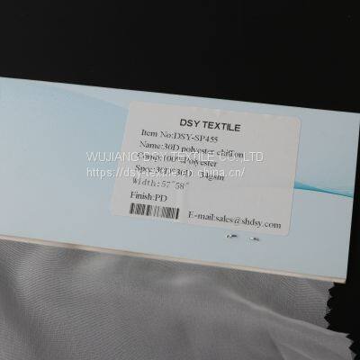 High Quality 30D  Chiffon 100% Polyester Chiffon Fabric