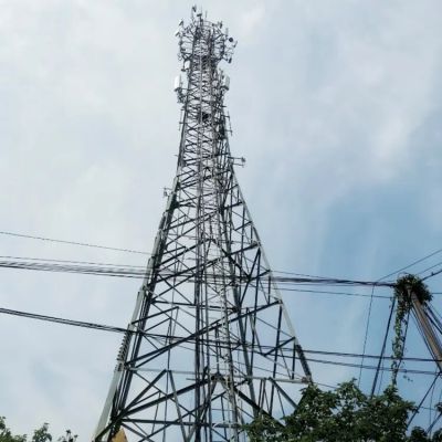 3-Legged Steel Tube Communication Lattice Tower