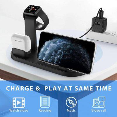 Online Hot Selling Wireless Charger Fast Charging 6 in 1 Wireless Charger Universal Station photo-2