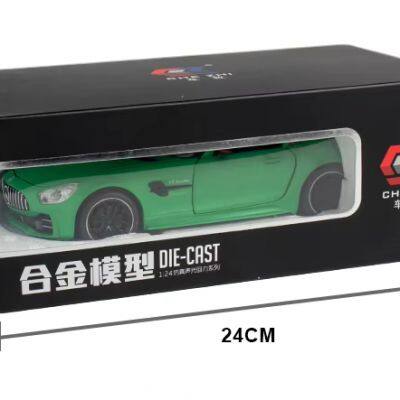 1:24 Diecast Toy Vehicles GTR Model Cars For Kids 21cm Pull Back Simulation Roadster Alloy Toys Cars photo-5