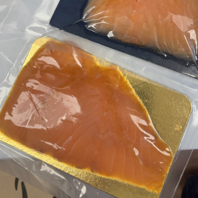 Quality Waterproof Food Grade Salmon Board With Film for Fresh Salmon, Smoke Salmon and Beef