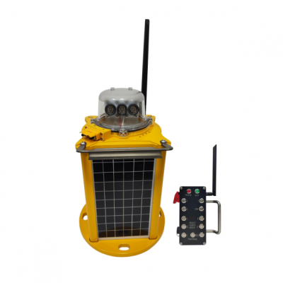 JCL500-RF портативный светодиодный аэродромный огонек для подсветки порога полосы, управляемый по радио и работающий от солнечной энергии