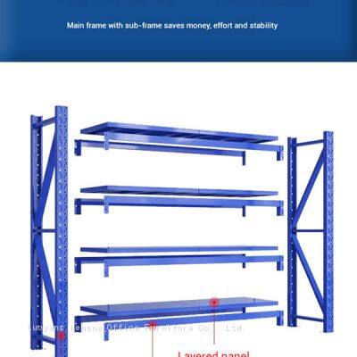 Commercial Grade Modular Racking System 300kg Per Shelf - Expandable Storage Solution  for Retail Backroom & Storehouse