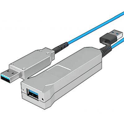 USB3.1 Pure Fiber Active Optical Extension Cable-AM to AF-100m-5Gbps