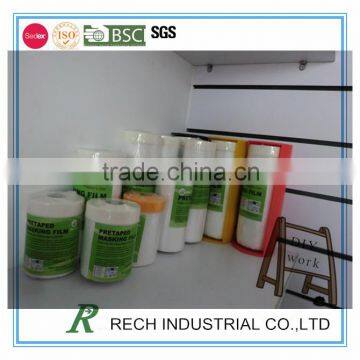 Hot sale protective painters plastic masking film with dispenser