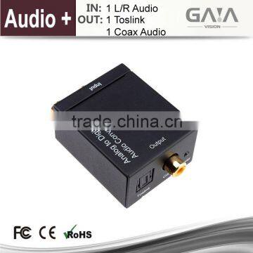 RCA to Toslink Converter analog audio to digital audio converter