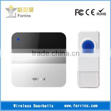 Forrinx Wireless Doorbell AC/DC Receiver Waterproof IP55 Push Button 300m Range In Open Air Loud Sound For the Old People