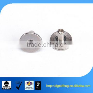 flat head carbon steel stator rivet with shoulder