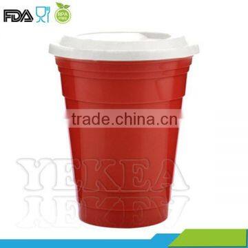 2016 the newest product ! 16 oz double wall plastic party cups with lid on sales now