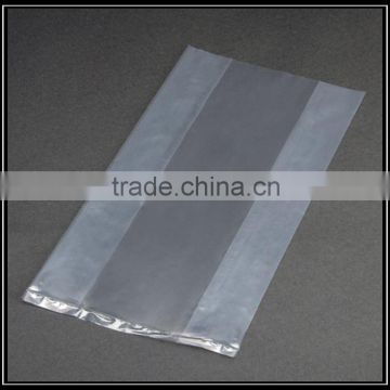 Clear ldpe plastic side gusset poly bag