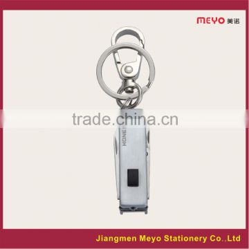 2015 Promotional Gift Metal Keychain with knife,.nail clippers,nail files,scissors