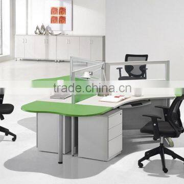 New Design 120 Degree Office 3 person workstation(SZ-WST646)