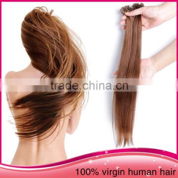 Virgin Brazilian U tip Indian temple hair extensions 100pure remy hair extension