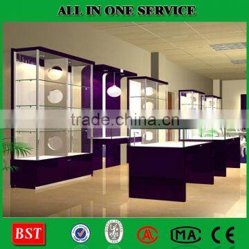 Window Display Cabinet and Showcase with Led Light for Jewelry Watch Store Funiture