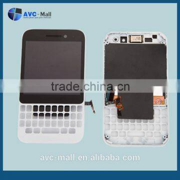 alibaba china touch screen lcd assembly with frame for Blackberry Smartphone Q5 white