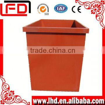 Square steel waste Waste recycling bin with spraying