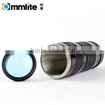 Small Black 3rd Generation Stainless Steel Camera Lens Cup for Canon 70-200MM photo-2