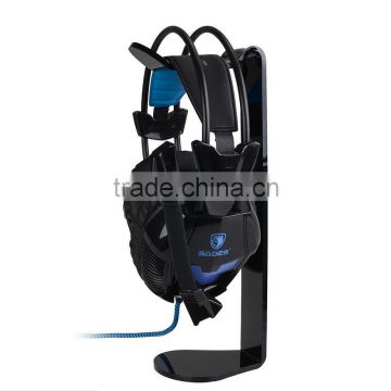 Black Acrylic Headphones Headset Stand Desk Display Hanger Holder                        
                                                Quality Choice