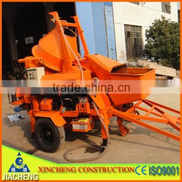 Diesel concrete pump with concrete mixer small with high quality