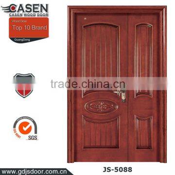 New sound proof interior modern wood door designs hotel wood room door in double wood doors