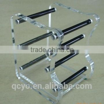 factory directly salefan-shaped acrylic crystal pen stand