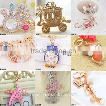 Crystal Handmade Bear Keychains Keyring Fashion Bag Charm Key Chains Holder Souvenir Key Chain Women Handbag Jewelry K0123 photo-5