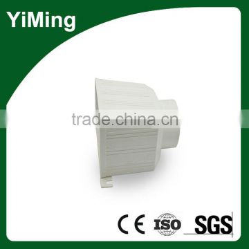 YiMing pvc square rainwater head with mesh screen