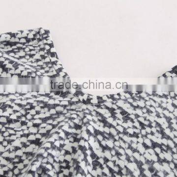 Woman's V Neck Pollver Printed Sweater photo-3